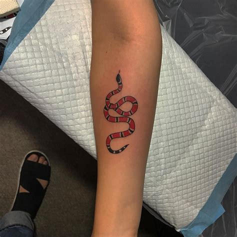 red gucci snake tattoo|Gucci snake tattoos.